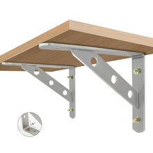 Load image into Gallery viewer, Stainless Steel Detachable Shelf Brackets Heavy Duty – 1 Pair