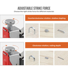 Load image into Gallery viewer, 3-in-1 Nailer Stapler Gun Set With 1200 Staples Manual DIY Nailer Tool Kit