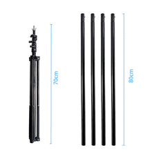Load image into Gallery viewer, 2.7x3m Photo Backdrop Stand Kit Telescopic Rod Bracket