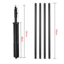 Load image into Gallery viewer, 3 x4m Extra rough Photo Backdrop Stand Kit Telescopic Rod Bracket