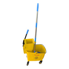 Load image into Gallery viewer, 32L Commercial Mop Bucket Floor Cleaning Trolley Rolling Janitorial Mop Bucket