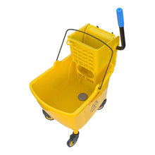 Load image into Gallery viewer, 32L Commercial Mop Bucket Floor Cleaning Trolley Rolling Janitorial Mop Bucket
