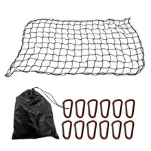 Load image into Gallery viewer, Heavy Duty Cargo Net UTE Trailer Car Net Nylon Bungee Cord 12 D-Clips