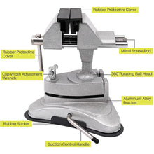 Load image into Gallery viewer, Universal Light Bench Mini Table Vise 360° Rotation Suction Cup Bench Clamp
