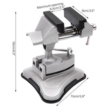Load image into Gallery viewer, Universal Light Bench Mini Table Vise 360° Rotation Suction Cup Bench Clamp
