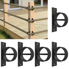 Load image into Gallery viewer, 5 pcs 2 Inch Stainless Steel Rope Holder Fence Brackets For Fencing Stair Fastener