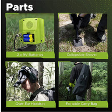 Load image into Gallery viewer, 5 Mode Metal Detector Higher Accuracy 11" Waterproof Coil for Gold Detecting