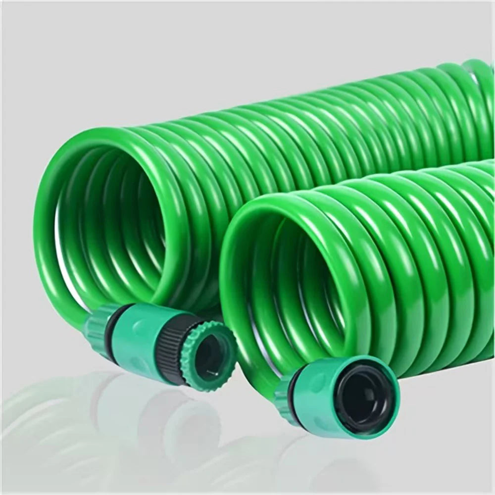 15m 30m Spiral Garden Hose With Spray Gun Spring Coil Garden Hose ...