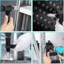 Load image into Gallery viewer, Electric Rivet Gun Adapter Kit Cordless Drill Nut Riveter Insert Wrench Kit
