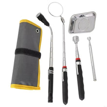Load image into Gallery viewer, 5 Pcs Pickup Tool Set with Extendable Flashlight and Inspection Mirror
