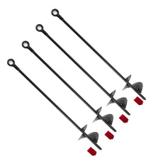 Load image into Gallery viewer, 4 Pcs 30&quot; Long Green Ground Anchor Heavy Duty Anchor Hook Solid Steel Shaft
