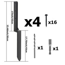 Load image into Gallery viewer, 4 Pcs Fence Post Repair Kit Heavy Duty Fence Posts Anchor