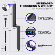 Load image into Gallery viewer, 4 Pcs Fence Post Repair Kit Heavy Duty Fence Posts Anchor