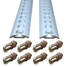 Load image into Gallery viewer, 2Pcs 1.8M Sloped Edges Anchor Track 8 pcs Double Stud Fittings