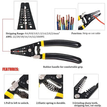 Load image into Gallery viewer, Solar Crimping Stripper and Cutter Tools 10pcs Solar Panel Cable Connectors
