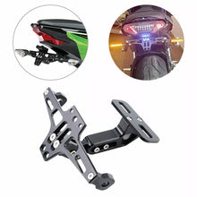 Load image into Gallery viewer, Universal Motorcycle Fender Led License Number Plate Bracket Holder Tidy Tail AU
