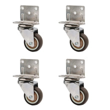 Load image into Gallery viewer, 4pcs 2 inch L-shape rubber caster wheels for furniture