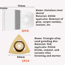 Load image into Gallery viewer, 24 Pcs Oscillating Saw Blades High Speed Steel Oscillating Multitool Blades Set
