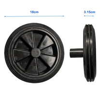 Load image into Gallery viewer, Wheelie Bin Replacement Wheels and Axles 100L 120L 240L