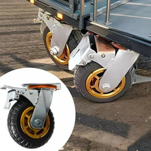 Load image into Gallery viewer, 4pcs 4 Inch 100mm Silent Heavy Duty Rubber Swivel Caster Wheels