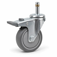 Load image into Gallery viewer, 3-Inch TPR Silent Swivel Stem Castor Wheels – 50kg Capacity