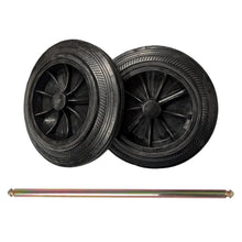 Load image into Gallery viewer, Wheelie Bin Replacement Wheels and Axles 100L 120L 240L