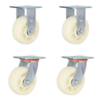 Load image into Gallery viewer, 4 pcs 6-inch 150mm Extra Heavy Duty Industrial Swivel Castors with Nylon Wheel