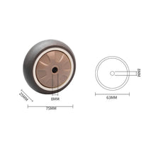 Load image into Gallery viewer, 4Pcs 3 in TPR Mute Heavy Duty Furniture Swivel Caster Wheels