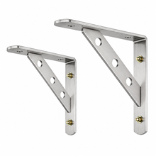 Load image into Gallery viewer, Stainless Steel Detachable Shelf Brackets Heavy Duty – 1 Pair