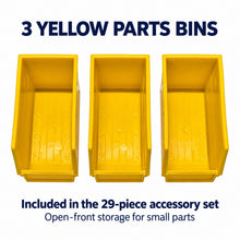 Load image into Gallery viewer, Blue Steel Pegboard 1500 x 500mm – Panel or 29-Piece Hook &amp; Bin Set – detail 6