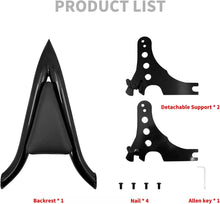 Load image into Gallery viewer, Sissy Bar Detachable Rear Passenger Backrest Pad for Harley Sportster 883 1200
