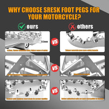 Load image into Gallery viewer, For Harley Wide Fat Foot Pegs MX Style Floorboard Dyna Touring Sportster Softail
