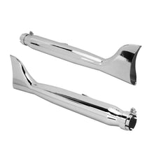 Load image into Gallery viewer, 2X Universal Motorcycle Exhaust Muffler Fishtail Pipe For Harley Cafe Racer
