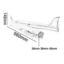 Load image into Gallery viewer, 2X Universal Motorcycle Exhaust Muffler Fishtail Pipe For Harley Cafe Racer
