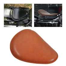 Load image into Gallery viewer, Motorcycle Solo Seat 3&quot;Spring Bracket Base Brown For Harley Chopper Bobber Honda
