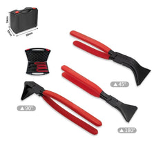 Load image into Gallery viewer, 3pcs Sheet Metal Bending Plier Set Straight 0° 45° and 90° 60mm Jaw 270mm length