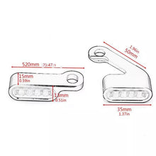 Load image into Gallery viewer, Black LED Mini Motorcycle Front Turn Signal Indicator Light For Harley Dyna FXD
