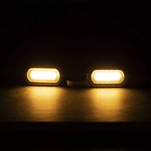 Load image into Gallery viewer, Black LED Mini Motorcycle Front Turn Signal Indicator Light For Harley Dyna FXD
