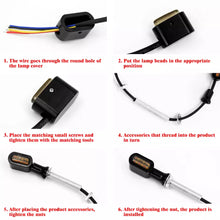 Load image into Gallery viewer, Pair Rear Mini LED E Mark Turn Signal Light For Harley Softail Touring Sportster
