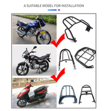 Load image into Gallery viewer, Silver Motorcycle Rear Top Box Luggage 45L Tail Carrier Tool Case+Mounting Plate
