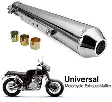 Load image into Gallery viewer, Universal Motorcycle 17.5&quot; Short Exhaust Pipe Muffler Tail Pipe For Cafe Racer
