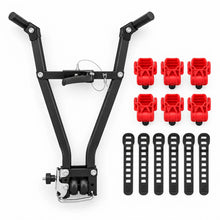 Load image into Gallery viewer, Foldable 3-bike tow ball carrier rack 45kg capacity for 50mm tow ball
