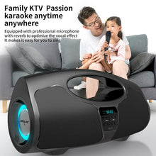 Load image into Gallery viewer, Bluetooth Wireless Portable Rechargeable Speaker with Microphone Karaoke system
