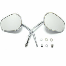 Load image into Gallery viewer, 2X Chrome Motorcycle Rear View Mirrors For Harley Davidson Softail Custom FXSTC
