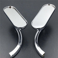 Load image into Gallery viewer, Chrome Custom Mini Oval Mirrors For Harley Davidson Sportster Dyna Softail
