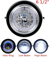 Load image into Gallery viewer, HIGH POWER 7&#39;&#39; MOTORCYCLE LED HEADLIGHT +MESH COVER+BRACKET FOR RETRO MOTORCYCLE
