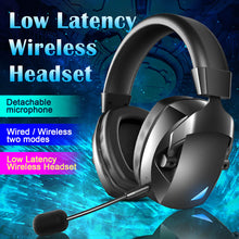 Load image into Gallery viewer, 2 in 1 Wireless Mode Low Latency Professional Gaming Bass Stereo RGB Headphones
