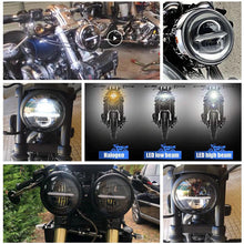 Load image into Gallery viewer, 1X 5.75&quot; LED Motorcycle Headlight For Harley Davidson Street XG500 Softails Dyna
