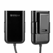 Load image into Gallery viewer, 4 in 1 8A 36W QC3.0 Quick Charging Car Charger 4 USB Ports for Front &amp; Back Seat
