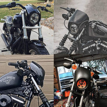 Load image into Gallery viewer, Front Headlight Cowl Fairing Light Cover For Harley Sportster XL883 XL1200
